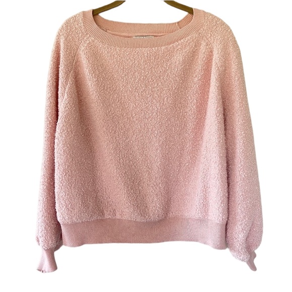 Warm & Cozy Lifestyle by Poof Pink Long Sleeve Pullover Sweater - Picture 1 of 8